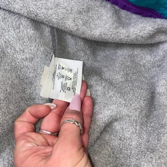 Patagonia coat Vintage jacket fleece lined nylon exterior full zip up snap SZ S - Picture 7 of 12